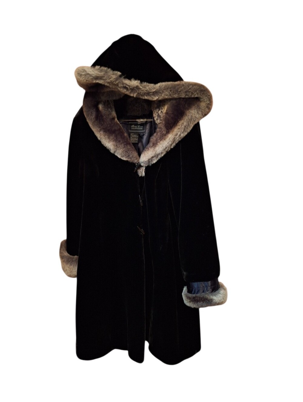 TERRY LEWIS Luxury Faux Fur Winter Coat Ladies Large Old Money Stunning WINTER